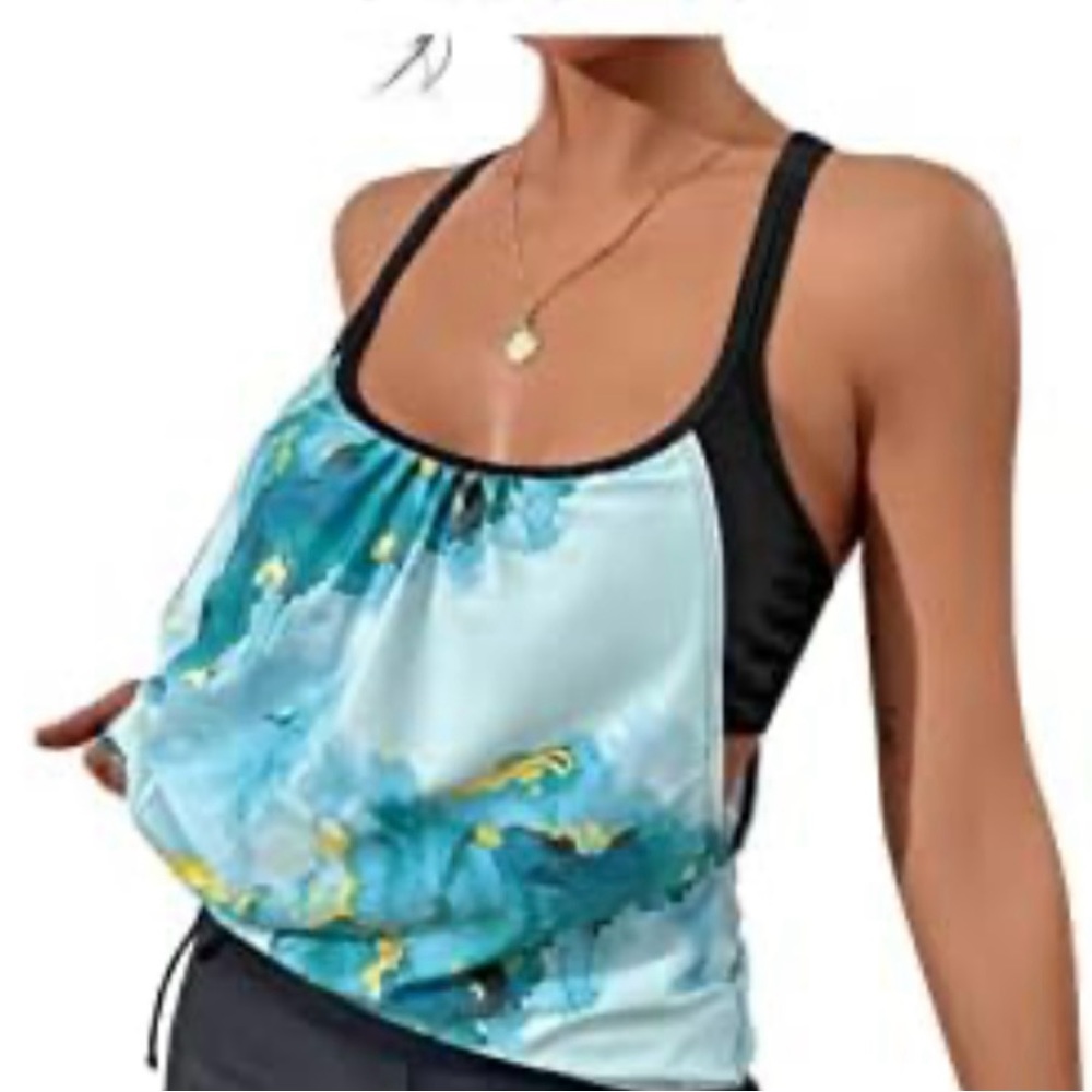 NWOT TANKINI SWIM TOP …….314
